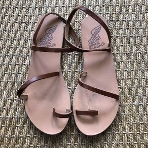 Ancient Greek Eleftheria Leather Sandals